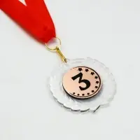 Медаль призовая &laquo;3 место&raquo;, на ленте