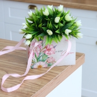 Переноска для цветов складная &laquo;От всей души&raquo;, 17 &times; 13 &times; 7 см