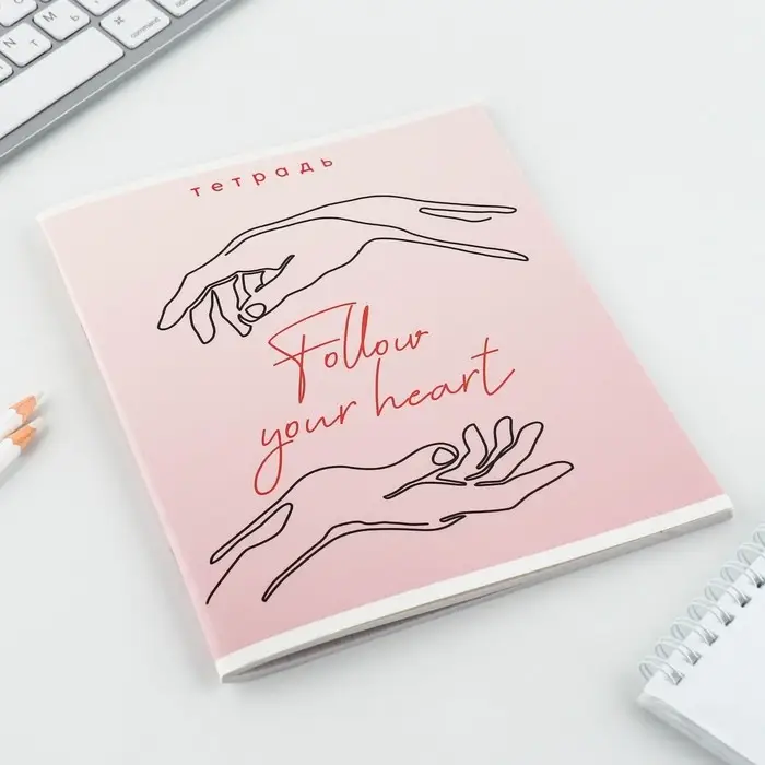 Тетрадь в клетку, 48 л., А5, на скрепке, блок №2 &laquo;Нежность&raquo; МИКС