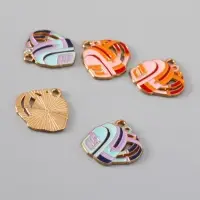 Декор для творчества металл "Школьный рюкзак" эмаль МИКС 2х1,8 см