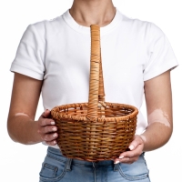 Корзина плетеная, 26&times;21&times;10/31 см, лоза, кукуруза