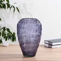 Ваза &laquo;Линда&raquo;, h=28&times;17 см, d=11.5 см, стекло, фиолетовая