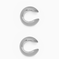 Серьги &laquo;Каффы&raquo; набор 2 шт, объёмные, цвет серебро