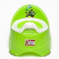 Горшок детский антискользящий &laquo;Бэйби-Комфорт&raquo; с крышкой, съёмная чаша, цвет салатовый