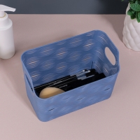 Органайзер для хранения &laquo;WAVE&raquo;, с ручками, 1 секция, 17,5 &times; 9 &times; 11,5 см, цвет МИКС