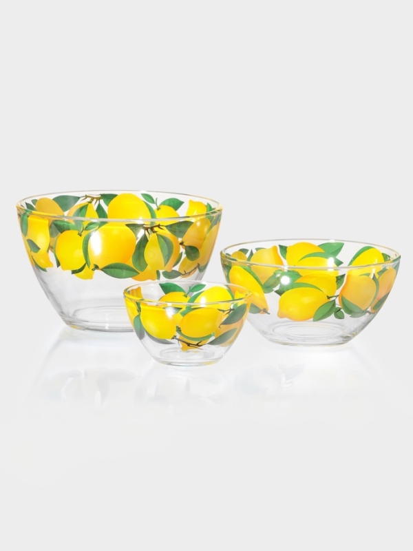 Набор подарочный 3 пр."Трио" "Лимоны" (3 салатника)