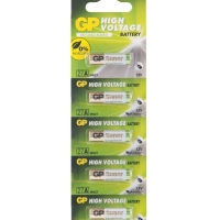 Батарейка алкалиновая GP Mercury Free, А27 (27A, MN27)-5BL, 12 В, блистер, 5 шт.