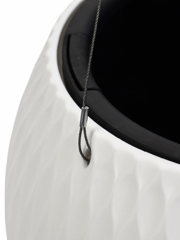 Кашпо "Жемчужина" 4л подвесное, белый