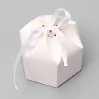 Коробка для конфеты, пирожные с лентой, 8&times;4&times;7.5 см