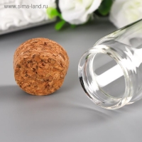 Декор для творчества стекло "Баночка с пробкой" 12х3,7х3,7 см Декор для творчества стекло "Баночка с пробкой" 12х3,7х3,7 см