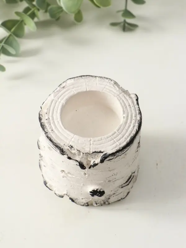 Подсвечник "Березка" размер 7х7 см, гипс, с декором