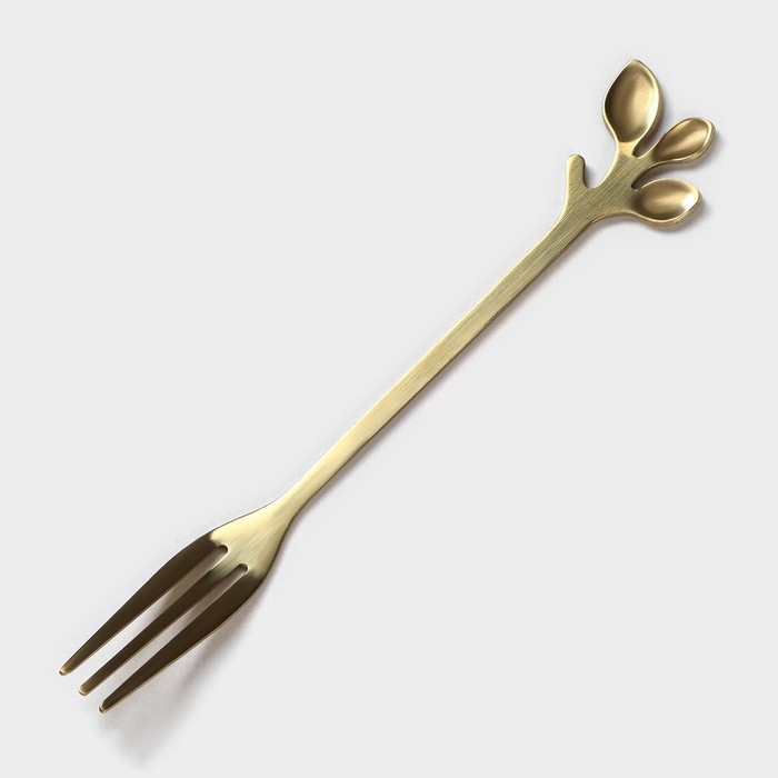 Креманка керамическая, 2 предмета: креманка d=10 см, вилка h=13 см, цвет белый Креманка керамическая, 2 предмета: креманка d=10 см, вилка h=13 см, цвет белый