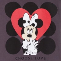 Футболка детская "Choose love" Минни Маус, рост 86-92, серый Футболка детская "Choose love" Минни Маус, рост 86-92, серый