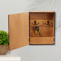 Ключница закрытая "Дом, милый дом!" кошка, окно, 17х22х6 см Ключница закрытая "Дом, милый дом!" кошка, окно, 17х22х6 см