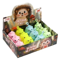 Мяч детский резиновый ёжка световой &laquo;Ёжик&raquo;, цвета МИКС , в шоубоксе