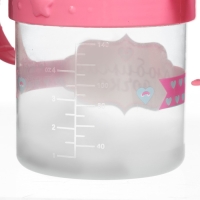 Поильник детский с твёрдым носиком &laquo;Доченька&raquo;, 150 мл., с ручками, цвет розовый