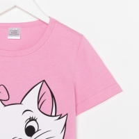 Футболка для девочки Disney &laquo;Мари&raquo;, рост 98-104 (30), цвет розовый