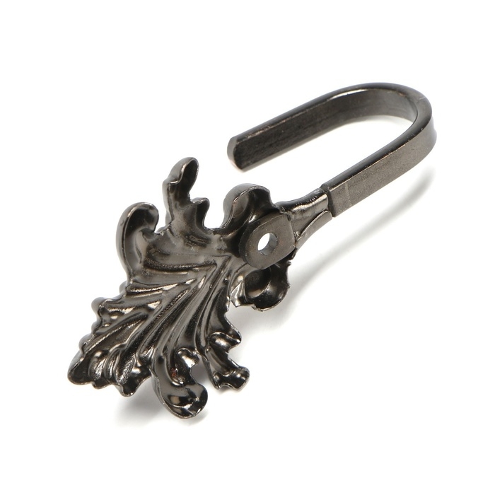 Крючок для штор KS010, однорожковый, цвет медь