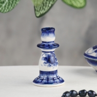 Подсвечник "Стройный", гжель Подсвечник "Стройный", гжель