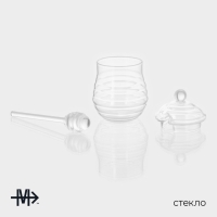 Баночка стеклянная для мёда и варенья Magistro &laquo;Винни&raquo;, 300 мл, 8&times;14 см