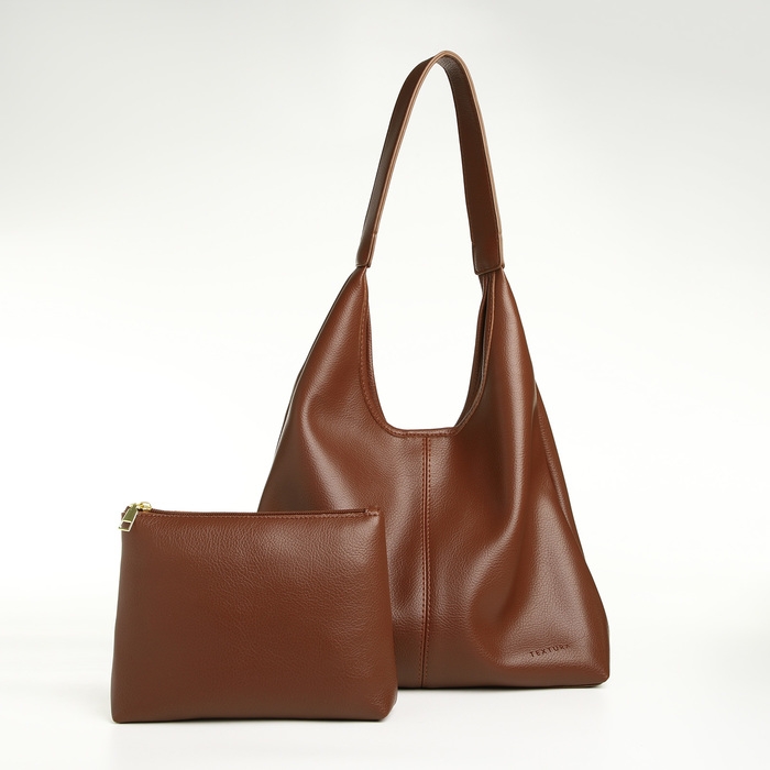 Сумка женская на магните TEXTURA, средний размер, цвет коричневый Сумка женская на магните TEXTURA, средний размер, цвет коричневый