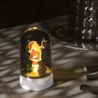 Светодиодная фигура под куполом &laquo;Дед Мороз&raquo; 6 &times; 9.5 &times; 6 см, дерево, батарейки LR1130х3 (нет в комплекте), свечение тёплое белое