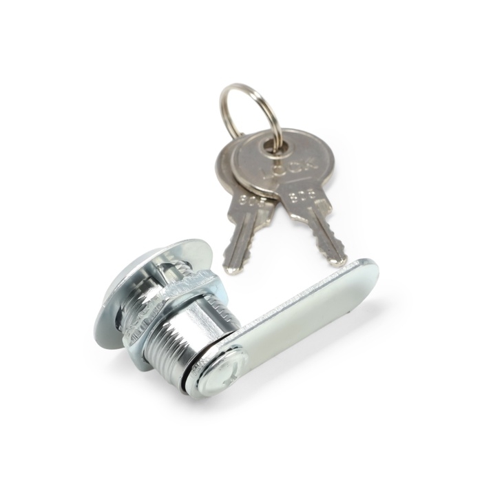 Замок почтовый ТУНДРА LC2, 17х20х50 мм,  2 английских ключа, хром