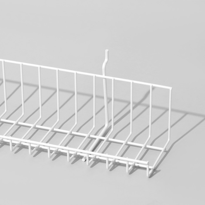 Полка АК без боковин -ЭП, 60&times;11&times;11 см, цвет белый