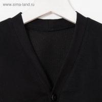 Школьный кардиган для мальчика, цвет чёрный, рост 140 см Школьный кардиган для мальчика, цвет чёрный, рост 140 см