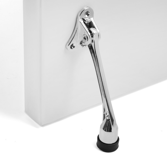 Фиксатор дверной LOCKLAND, Фиксатор дверной LOCKLAND, "козья ножка", цвет хром