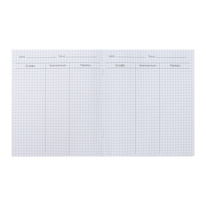 Тетрадь-словарик для записи иностранных слов 48л кл Calligrata, оригин блок