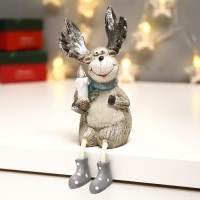 Сувенир полистоун свет "Лосик с серебристыми рогами со свечой" МИКС 15,5х7х8,7 см Сувенир полистоун свет "Лосик с серебристыми рогами со свечой" МИКС 15,5х7х8,7 см