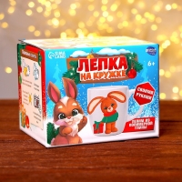 Декор кружки полимерной глиной на новый год &laquo;Зайка с подарком&raquo;, новогодний набор для творчества