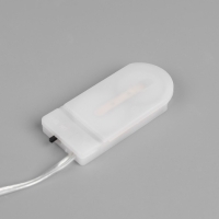 Гирлянда &laquo;Нить&raquo; 1.5 м роса с насадками &laquo;Шишки и ветки&raquo;, IP20, серебристая нить, 30 LED, батарейки CR2032х2 (в комплекте), свечение тёплое белое