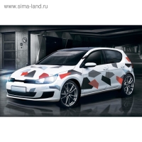 Набор наклеек на кузов автомобиля «Красная текстура», 4 шт Набор наклеек на кузов автомобиля «Красная текстура», 4 шт