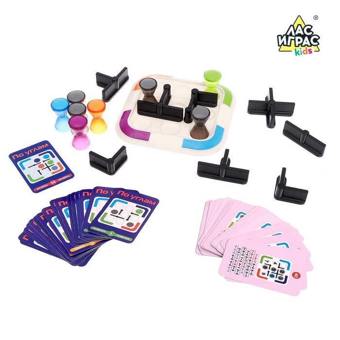 Настольная игра на логику &laquo;По углам&raquo; с карточками, от 1 игрока, 7+