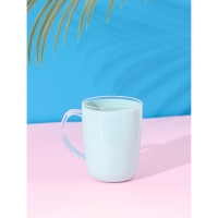 Кружка пластиковая Доляна &laquo;Нежность&raquo;, 350 мл, цвет голубой