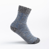 Носки детские шерстяные Фактурная вязка цвет голубой, размер 16 Носки детские шерстяные Фактурная вязка цвет голубой, размер 16