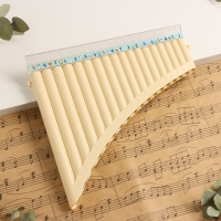 Пан-флейта Music Life 18 трубок, белая, 26 х 25 см Пан-флейта Music Life 18 трубок, белая, 26 х 25 см