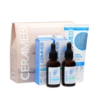 Подарочный набор косметики Ceramed: сыворотки 2 шт по 30 мл + крем для лица, 100 мл Подарочный набор косметики Ceramed: сыворотки 2 шт по 30 мл + крем для лица, 100 мл
