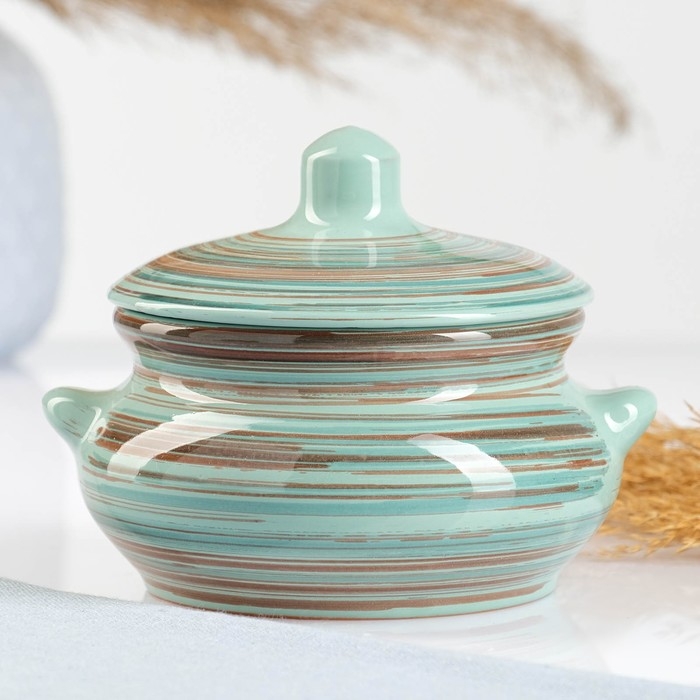 Горшок керамический для запекания Горшок керамический для запекания "Лакомка" 0,5л / 13х9,5см, скандинавия