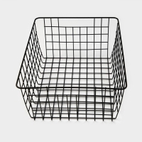 Корзина для хранения Доляна &laquo;Эрин&raquo;, 36&times;27&times;14 см, цвет чёрный