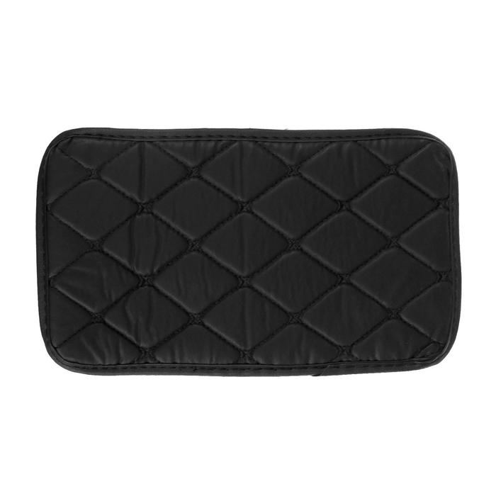 Коврик на подлокотник 29&times;19, экокожа, черный