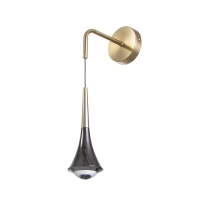 Бра "Зенит" LED 3000К черный золото 20х20х80ми Бра "Зенит" LED 3000К черный золото 20х20х80ми