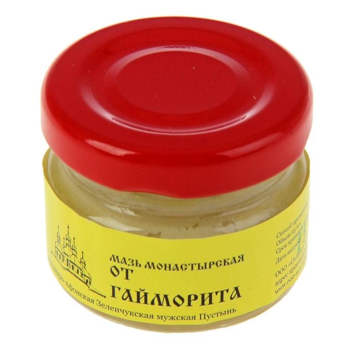 Мазь «Монастырская От гайморита», 25 мл, Мазь «Монастырская От гайморита», 25 мл, "Бизорюк"
