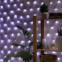 Гирлянда &laquo;Сеть&raquo; 2 &times; 2 м, IP20, тёмная нить, 224 LED, свечение белое, 8 режимов, 220 В