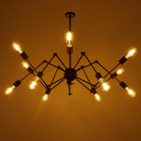 Люстра "Краб" E27 12х40Вт черный 80х80х100 см BayerLux
