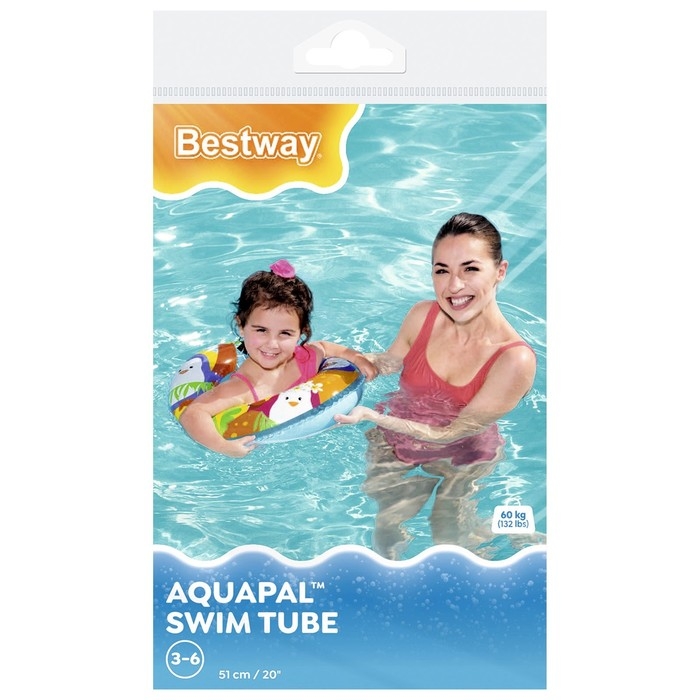 Круг надувной для плавания &laquo;Морские приключения&raquo;, d=51 см, от 3-6 лет, цвет МИКС, 36113 Bestway