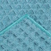 Набор для бани и ванной Этель &laquo;Вафля&raquo; полотенце 70*140 см+чалма 21*25 см, цв.синий