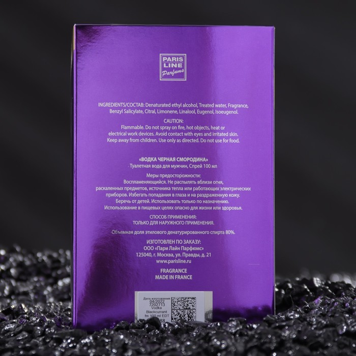 Туалетная вода мужская Vodka Blackcurrant Intense PerfumeD, 100 мл Туалетная вода мужская Vodka Blackcurrant Intense PerfumeD, 100 мл